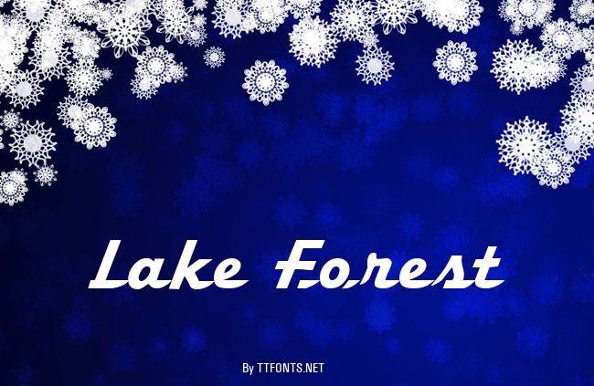 Lake Forest example